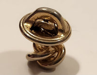 Knot Gold Tone Small Metal Lapel Pin