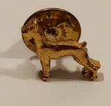 Great Dane Dog Gold Tone Small Metal Lapel Pin