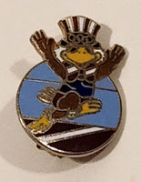 1984 Los Angeles Olympic Games Track and Field Sam The Eagle Enamel Metal Lapel Pin