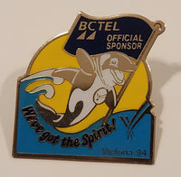 1994 Victoria XV Common Wealth Games Klee Wyck We've got the spirit! BC Tel Official Sponsor Enamel Metal Pin