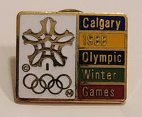 1988 Calgary Winter Olympic Games Enamel Metal Lapel Pin