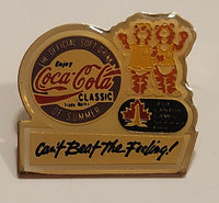 1989 Jeux Canada Games Coca Cola Classic Can't Beat The Feeling! Saskatoon, Saskatchewan Enamel Metal Lapel Pin