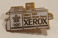 1988 Calgary Winter Olympic Games Xerox Enamel Metal Lapel Pin