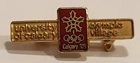 1988 Calgary Winter Olympic Games University of Calgary Olympic Village Enamel Metal Lapel Pin