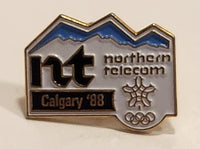 1988 Calgary Olympics Northern Telecom Enamel Metal Lapel Pin