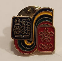 1988 Calgary Winter Olympics RBC Royal Bank of Canada Enamel Metal Lapel Pin