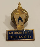 Medicine Hat The Gas City 3/4" x 1 1/16" Metal Lapel Pin