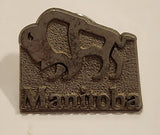 Manitoba Bison Buffalo Themed 3/4" x 7/8" Metal Lapel Pin