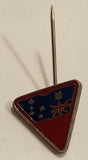 Vintage Australia Flag Triangle Shaped Enamel Metal Lapel Stick Pin