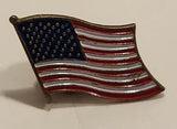 USA Waving Flag Enamel and Metal Pin