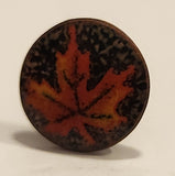 Small Maple Leaf in Red 1/2" Metal Lapel Pin