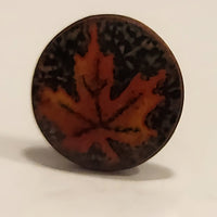 Small Maple Leaf in Red 1/2" Metal Lapel Pin