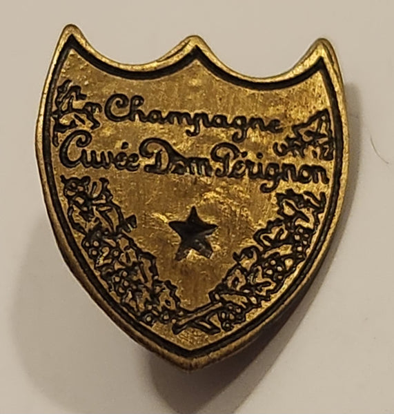 Rare Vintage Dom Perignon Champagne Metal Lapel Tie Pin