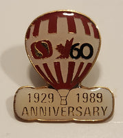 1929 to 1989 Safeway 60th Anniversary Hot Air Balloon Enamel Metal Lapel Pin