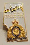 RCMP Royal Canadian Mounted Police World Police / Fire Games Calgary '97 Enamel Metal Lapel Pin