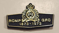 RCMP Royal Canadian Mounted Police 1873 to 1973 Plastic Lapel Pin Missing Backing