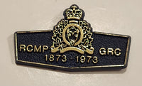 RCMP Royal Canadian Mounted Police 1873 to 1973 Plastic Lapel Pin Missing Backing