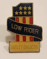 Harley Davidson #1 Low Rider American Flag Motorcycle Biker Enamel Metal Lapel Pin