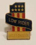 Harley Davidson #1 Low Rider American Flag Motorcycle Biker Enamel Metal Lapel Pin