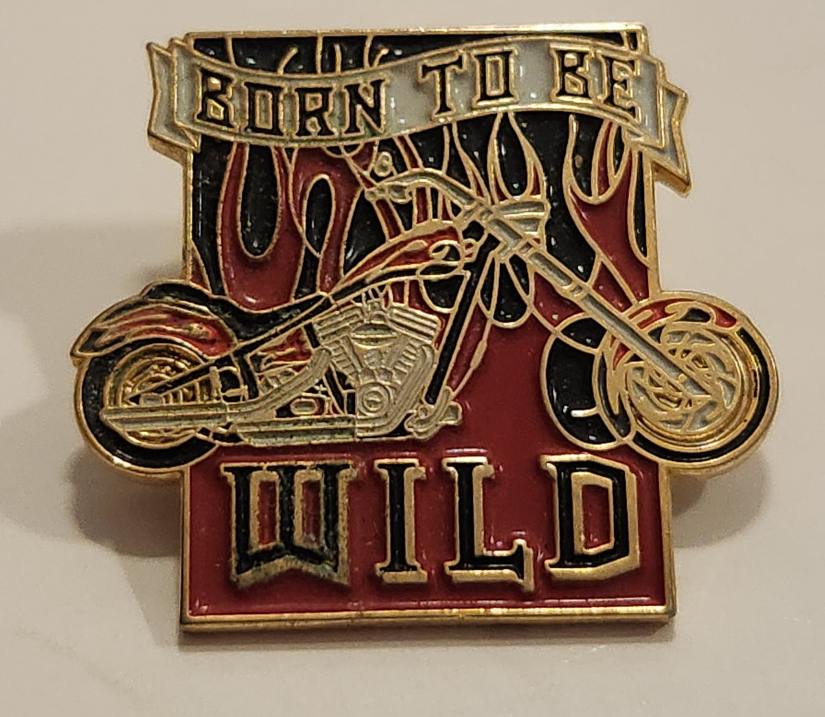 Born To Be Wild Motorcycle Biker Enamel Metal Lapel Pin – Treasure ...