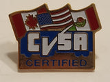 CVSA Certified Commercial Vehicle Safety Alliance Enamel Metal Lapel Pin