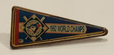 MLB Toronto Blue Jays 1992 World Champs Pennant Enamel Metal Lapel Pin