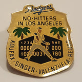 Unocal 76 MLB Los Angeles Dodgers No-Hitters Koufax Singer Valenzuela Reuss Enamel Metal Lapel Pin