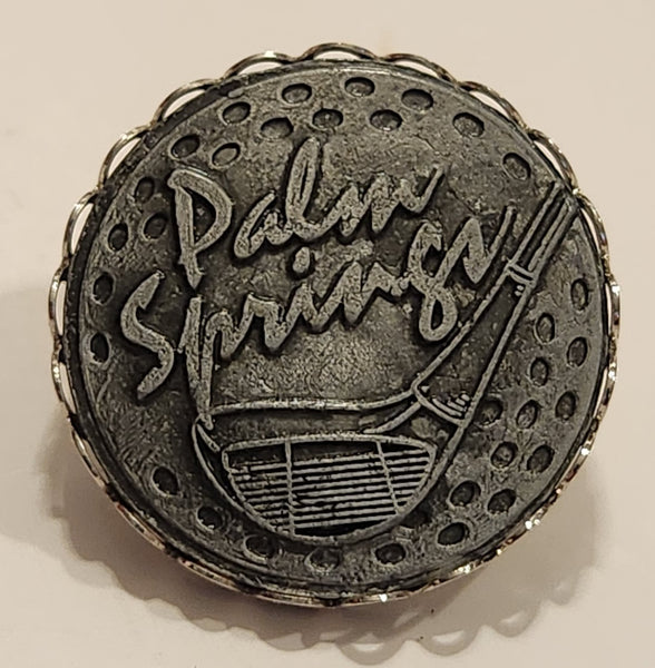 Palm Springs Golf Ball Metal Brooch Pin