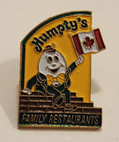 Humpty's Restaurants Humpty Holding Up Canadian Flag Enamel Metal Lapel Pin