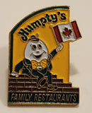 Humpty's Restaurants Humpty Holding Up Canadian Flag Enamel Metal Lapel Pin