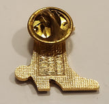 CHAT 1270 AM Radio Station Cowboy Boot Enamel Metal Lapel Pin