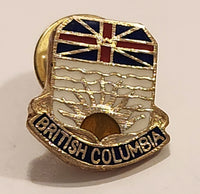 British Columbia Canada Coat of Arms Crest Enamel Metal Lapel Pin