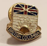 British Columbia Canada Coat of Arms Crest Enamel Metal Lapel Pin