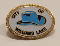 The City Of Williams Lake British Columbia Cowboy Hat Enamel Metal Lapel Pin