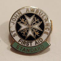 St. John Ambulance First Aid Standard Enamel Metal Lapel Pin