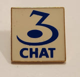 CHAT TV Channel 3 Logo Medicine Hat Metal Lapel Pin