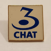 CHAT TV Channel 3 Logo Medicine Hat Metal Lapel Pin