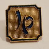 J P Enamel Gold Tone Metal Lapel Pin