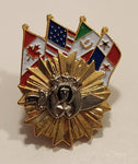 Shriners Masonic Boumi Five Stars Lion Sword Ken Smith Enamel Metal Lapel Pin