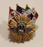 Shriners Masonic Boumi Five Stars Lion Sword Ken Smith Enamel Metal Lapel Pin