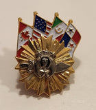 Shriners Masonic Boumi Five Stars Lion Sword Ken Smith Enamel Metal Lapel Pin