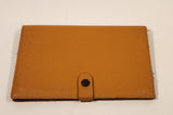 London Embossed Pig Skin Brown Leather Wallet Made in Canada