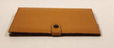 London Embossed Pig Skin Brown Leather Wallet Made in Canada