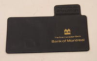 Vintage BMO Bank of Montreal AMEX American Express Traveler's Cheques Dark Blue Soft Plastic Wallet