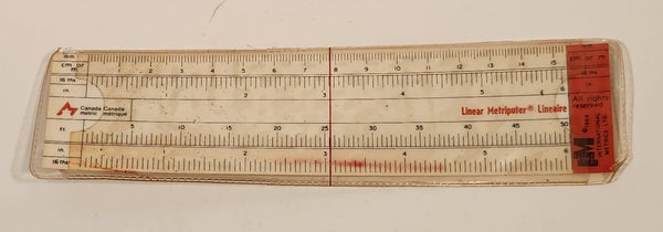 1969 Canada Metric International Metrics Conversion Linear Metriputer Ruler