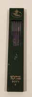 Vintage Faber-Castell 10 Minen Leads 9071-F in Green Plastic Slider Case Missing 3 Leads