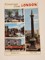 Vintage 1971 Greetings From London Postcard