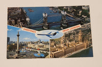 Vintage Greetings From London Multiview Postcard