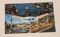 Vintage Greetings From London Multiview Postcard