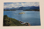 Vintage Steamboat Stadt Luzern Lake Lucerne Switzerland Postcard